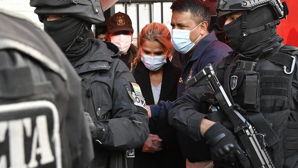 اعتقال الرئيسة المؤقتة السابقة، جانين آنييز