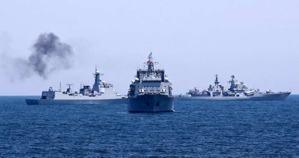 مناورات بحرية روسية-صينية مشتركة في بحر الصين الشرقي