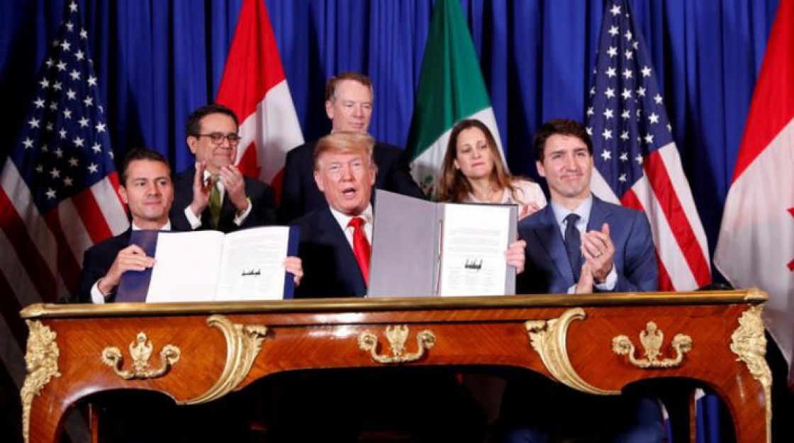 توقيع اتفاقية التبادل الحر لأميركا الشمالية على هامش قمة الـ 20