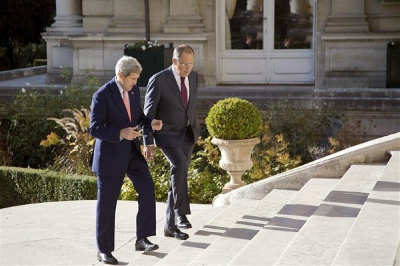 لافروف وكيري يجتمعان في جنيف لبحث الأزمة السورية