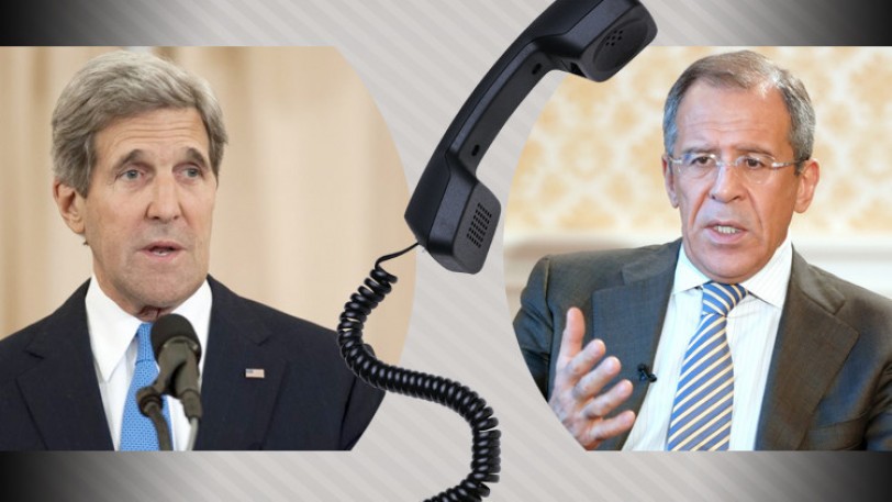 الأزمة السورية موضوع اتصال هاتفي بين لافروف وكيري