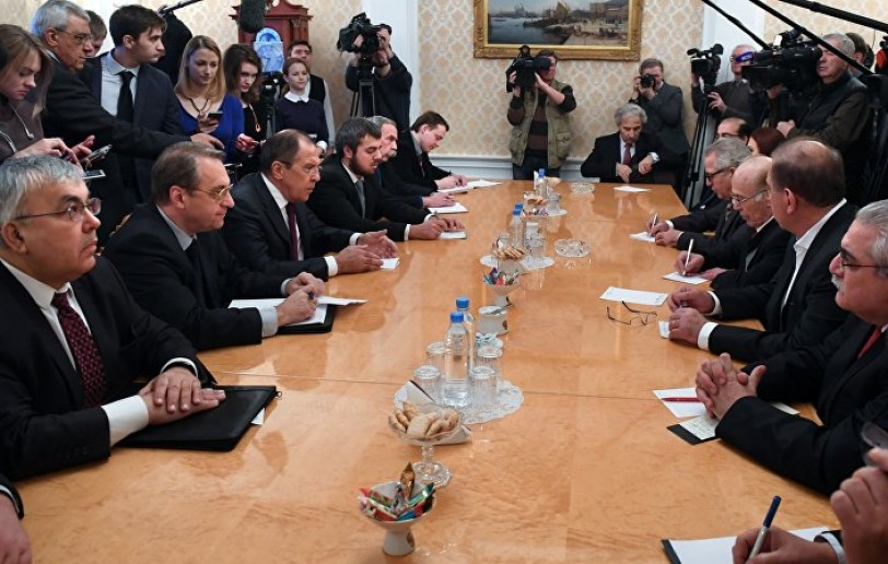 اجتماع لافروف مع ممثلي المعارضة السورية