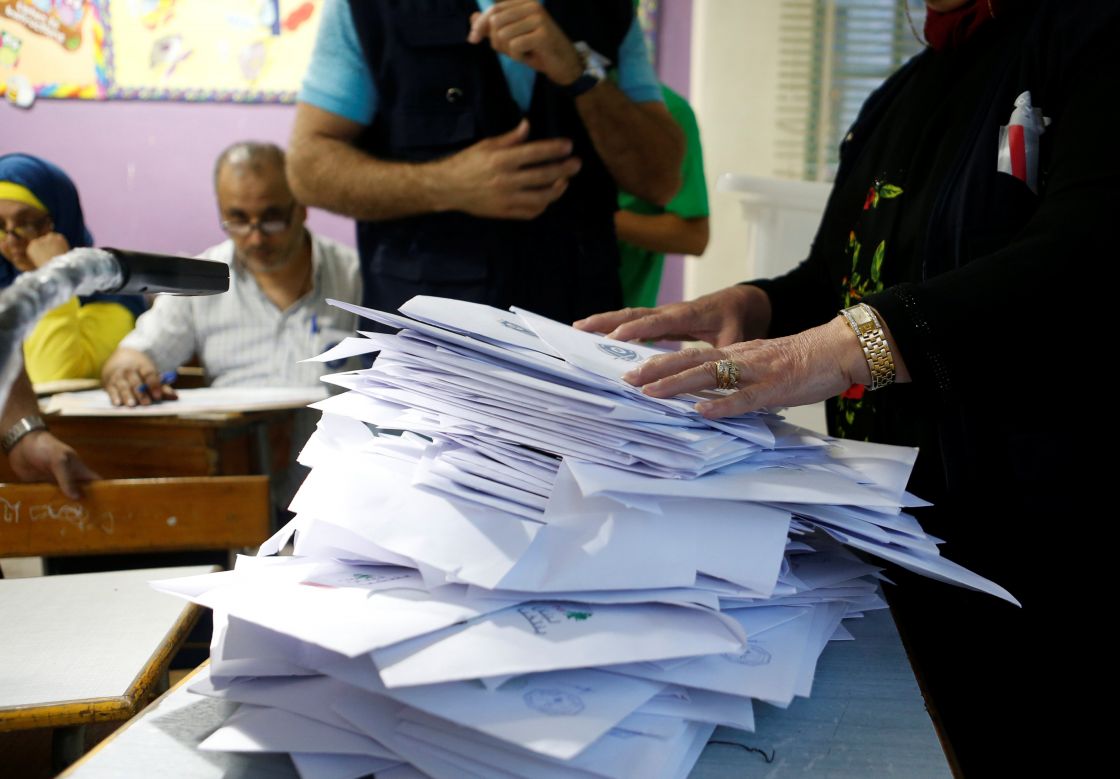 انتهاء الانتخابات البرلمانية اللبنانية