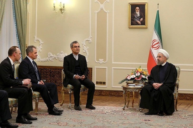 شويغو يسلم روحاني رسالة من بوتين