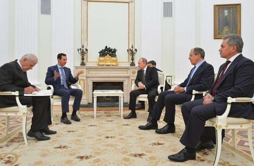 بوتين خلال استقبال الأسد: الكلمة الفصل للشعب السوري