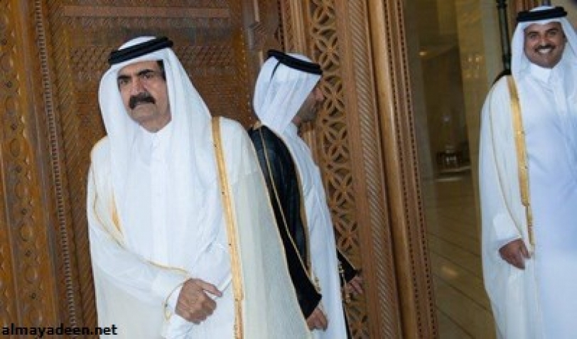 حمد بن خليفة يورث امارة قطر لابنه تميم