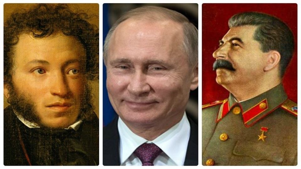 ستالين وبوتين وبوشكين أبرز شخصيات روسيا