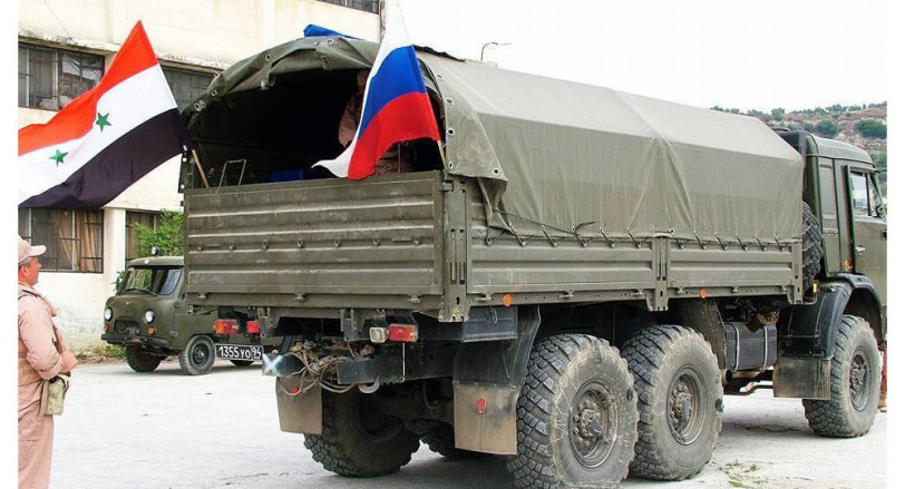 إيصال 1.5 طن من المساعدات الروسية إلى مخيمين في اللاذقية