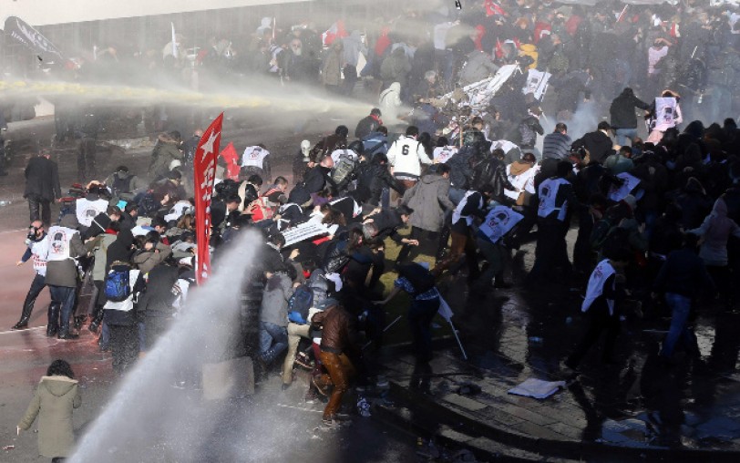 احتجاجات وسط اسطنبول ضد الحكومة التركية