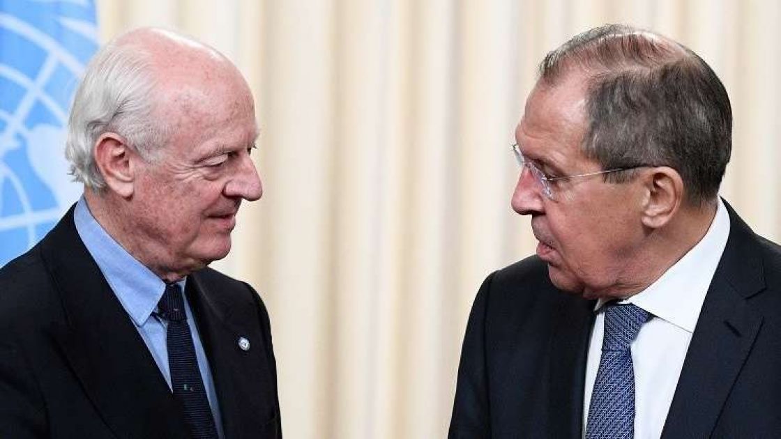 لافروف ودي ميستورا يبحثان نتائج مؤتمر سوتشي وقرار مجلس الأمن بشأن الهدنة في سورية