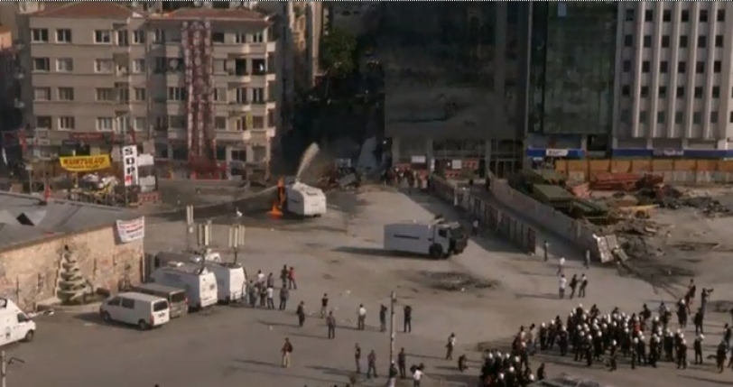 مواجهات عنيفة في ساحة تقسيم بعد اقتحامها من جانب الشرطة التركية