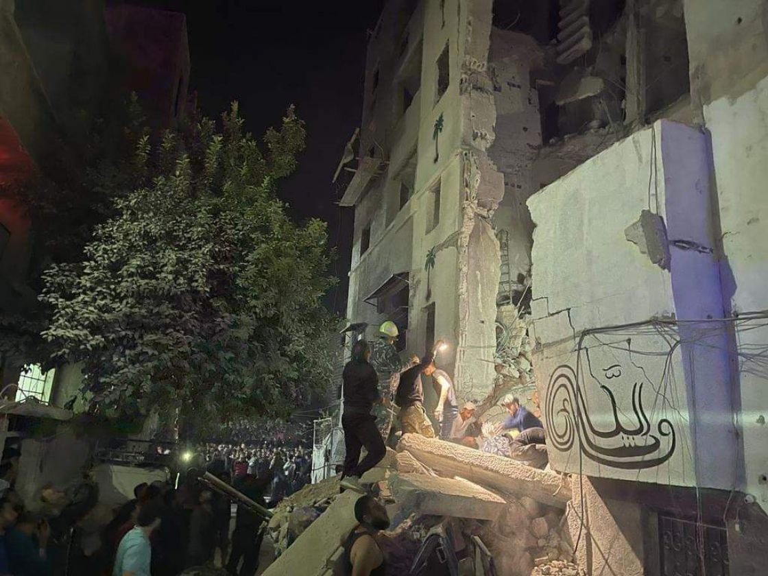 دمشق: 14 إصابة بانهيار مبنى مأهول من 6 طوابق