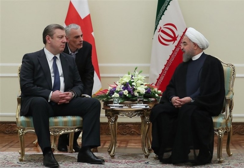 الرئيسان الإيراني والجورجي