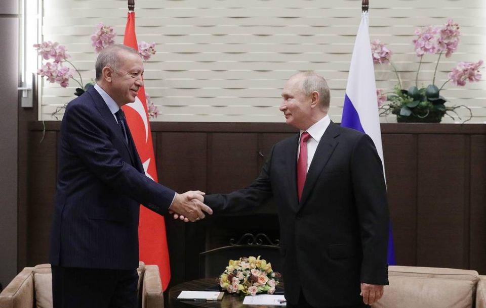 سورية على جدول أعمال محادثات بوتين وأردوغان التي انطلقت في سوتشي