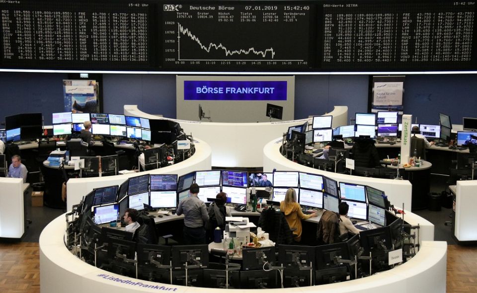هبوط الأسهم الأوروبية بسبب مخاوف التضخم والجائحة