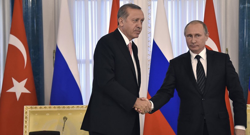 الرئيسان الروسي، فلاديمير بوتين، والتركي، رجب طيب أردوغان