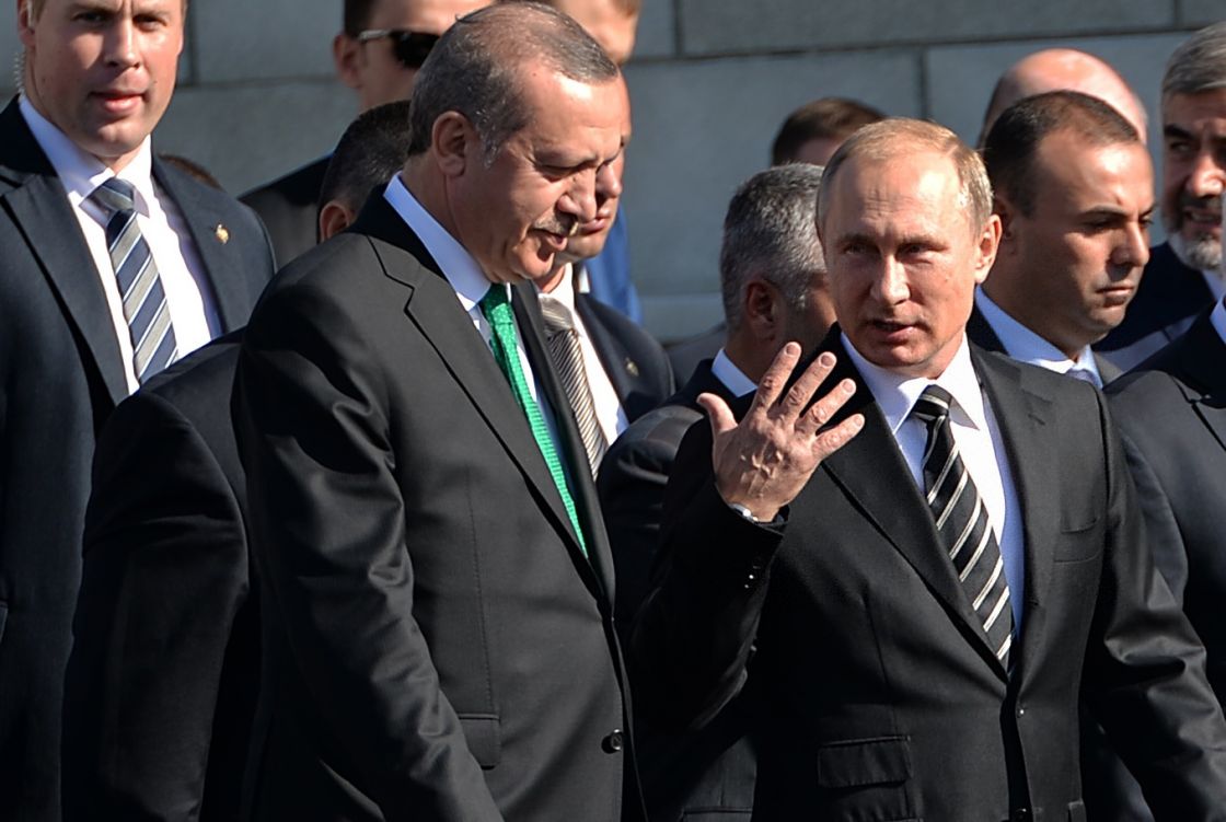 بوتين وأردوغان يبحثان التسوية في سورية