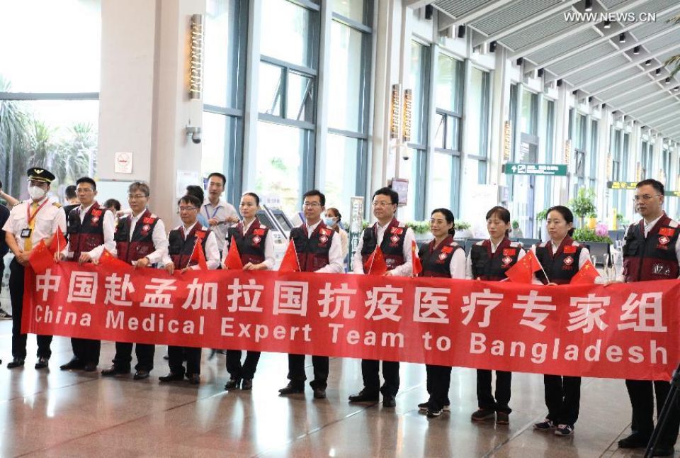 الصين ترسل خبراء طبيين إلى بنغلادش للمساعدة في مكافحة كورونا