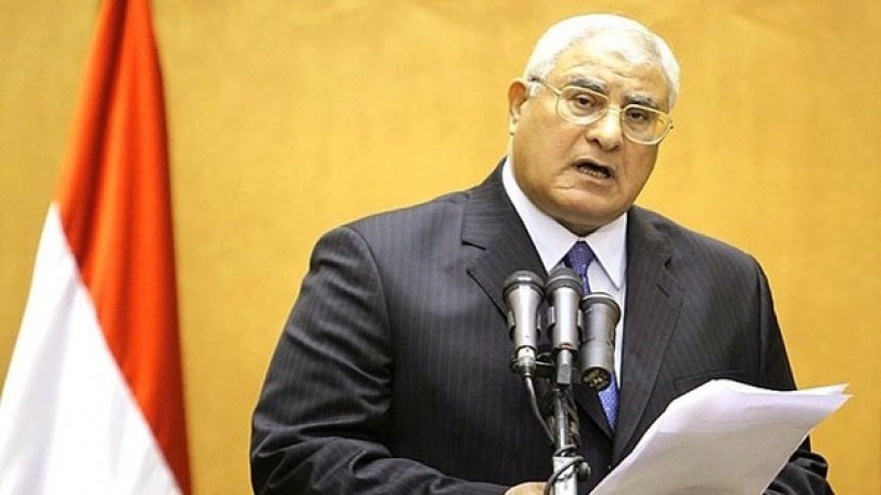 الرئيس المصري المؤقت: إجراء الانتخابات الرئاسية قبل البرلمانية