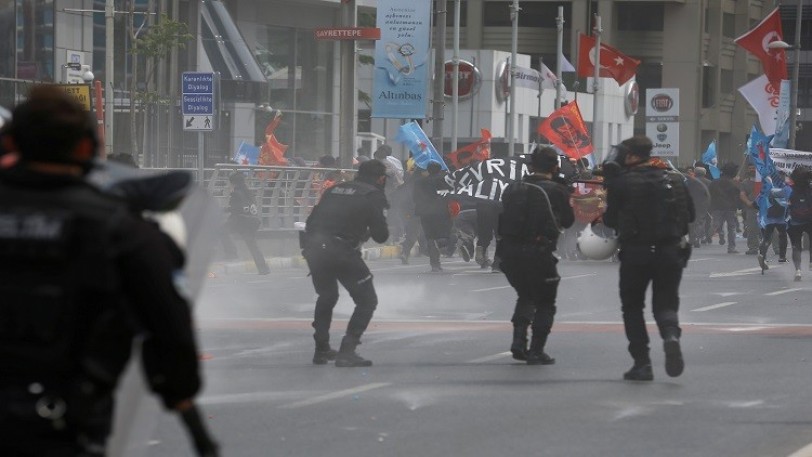 اسطنبول: مواجهات بين الشرطة ومتظاهرين في عيد العمال