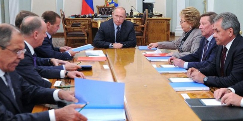 اجتماع لمجلس الأمن الروسي برئاسة بوتين لبحث الوضع في سورية وأوكرانيا