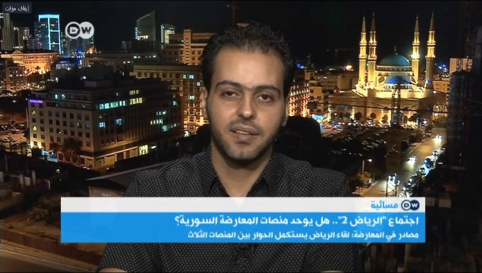 لقاء مهند دليقان على قناة DW العربية 18/08/2017