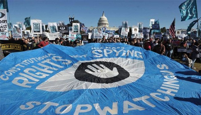 الآلاف يتظاهرون في واشنطن ضد وكالة الأمن القومي