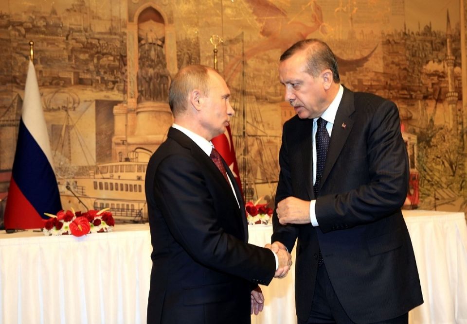 بوتين وأردوغان يتبادلان الآراء  حول سورية في ضوء نتائج فيينا