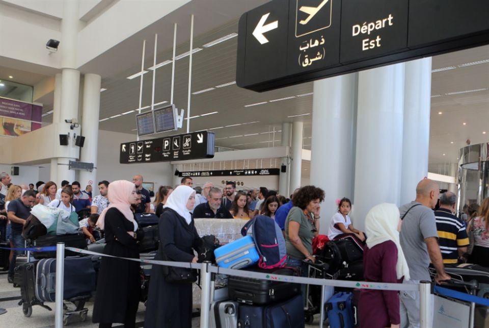 ازدحام شديد بمطار بيروت: أجهزة معطّلة وأخرى لا موظفين لتشغيلها