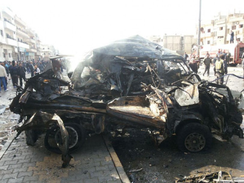 ارتقاء 122 شهيداً جراء تفجيرات إرهابية في بلدة السيدة زينب بريف دمشق وشارع الستين بحمص