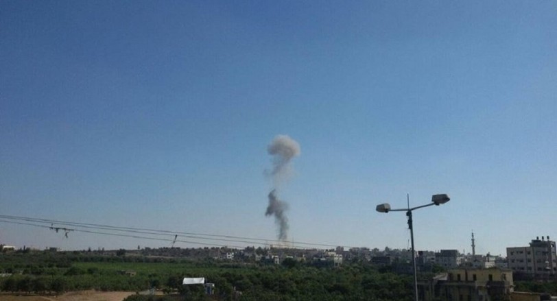 مدفعية الكيان قصفت صباح اليوم أرضاً فارغة شمال قطاع غزة