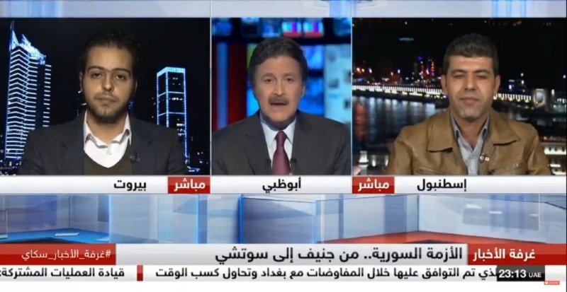 لقاء مهند دليقان على قناة سكاي نيوز عربية 01/11/2017