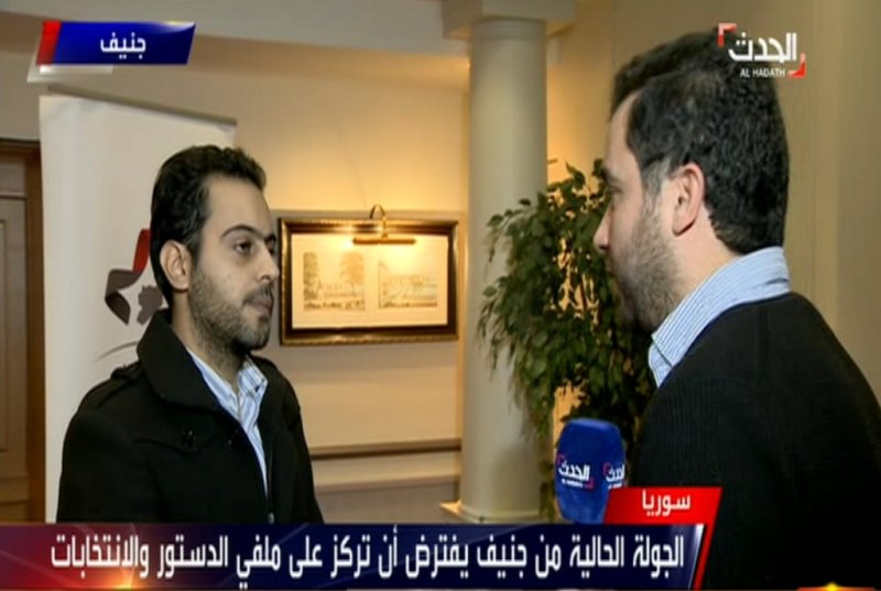 لقاء مهند دليقان على قناة العربية الحدث 05/12/2017