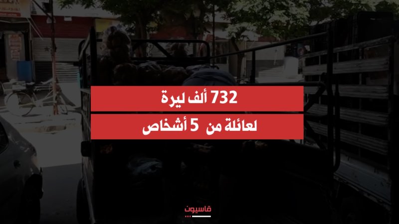 732 ألف ليرة شهرياً تكاليف معيشة أسرة من 5 أشخاص