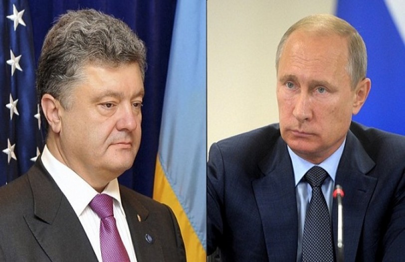 بوتين وبوروشينكو يرحبان بالتزام الأطراف المتنازعة بوقف إطلاق النار شرق أوكرانيا