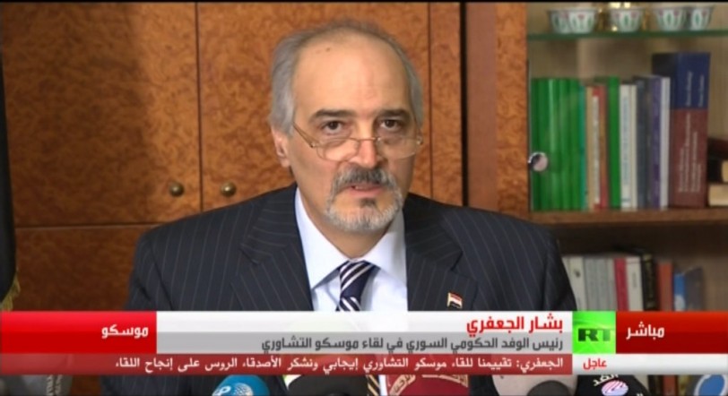 الجعفري: سنواصل ترتيبات عقد لقاء موسكو المقبل عبر الأقنية الدبلوماسية