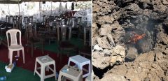 شهيدان و12 جريحاً في اعتداء إرهابي على تجمّع حاشد في السقيلبية بريف حماة