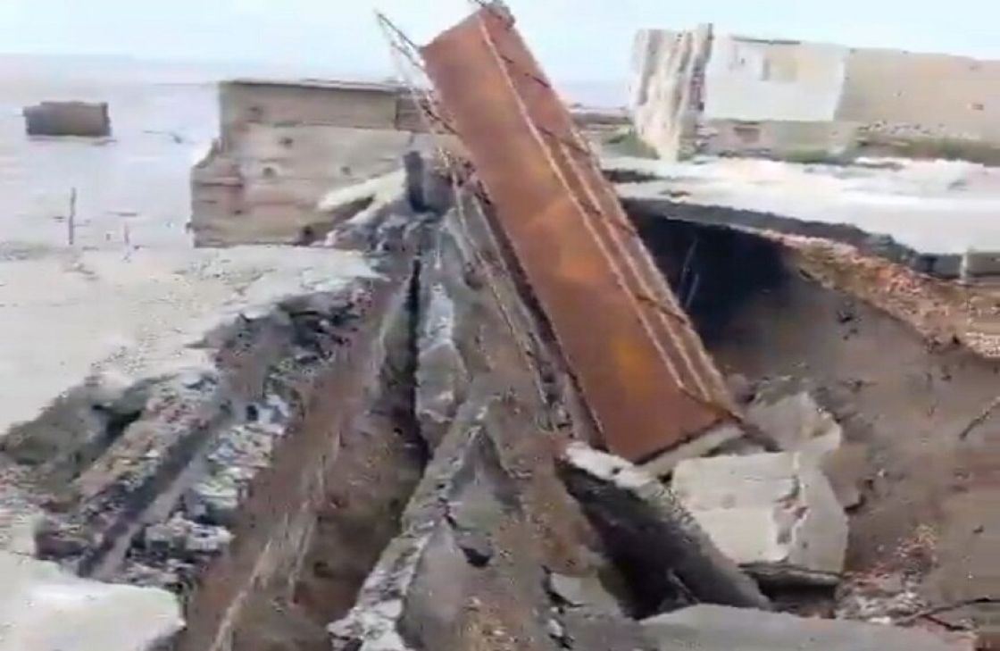 انهيار جسر حدودي بين لبنان وسوريا