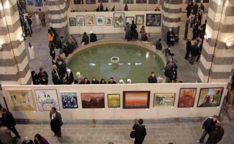 الحرب تطرد بينالي دمشق إلى خان أسعد باشا