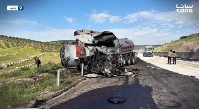 إدلب: انقلاب 3 صهاريج وقود يودي بحياة رجلين وإصابة شخصين