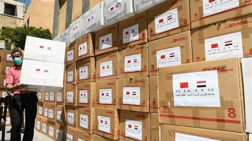 الصين تقدّم لسورية مليون جرعة لقاح مضاد لكورونا