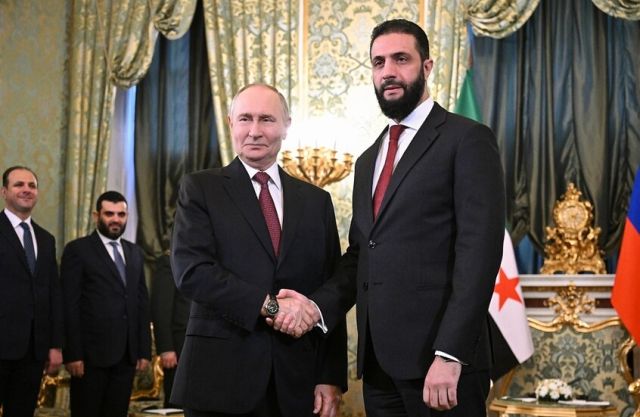 بوتين يستقبل الشرع في الكرملين