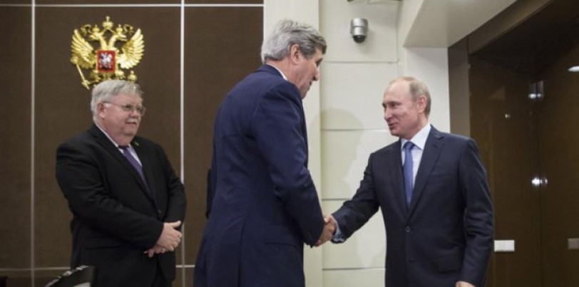 كيري لبوتين: روسيا وأمريكا تستطيعان سوية فعل الكثير للتقدم في حل المشكلة السورية