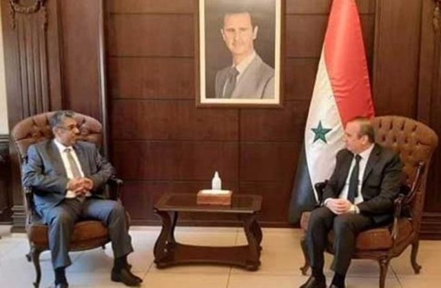 دمشق: لقاء بين وزير الإدارة المحلية والقائم بأعمال سفارة الإمارات
