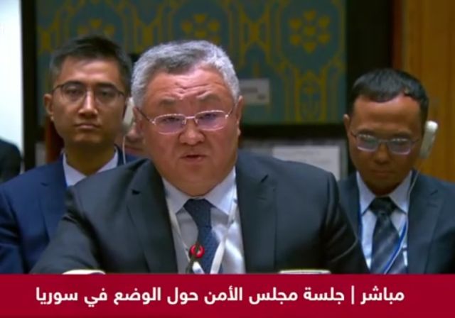 مندوب الصين بمجلس الأمن: يجب انسحاب «إسرائيل» فوراً من سوريا وتطبيق 2254