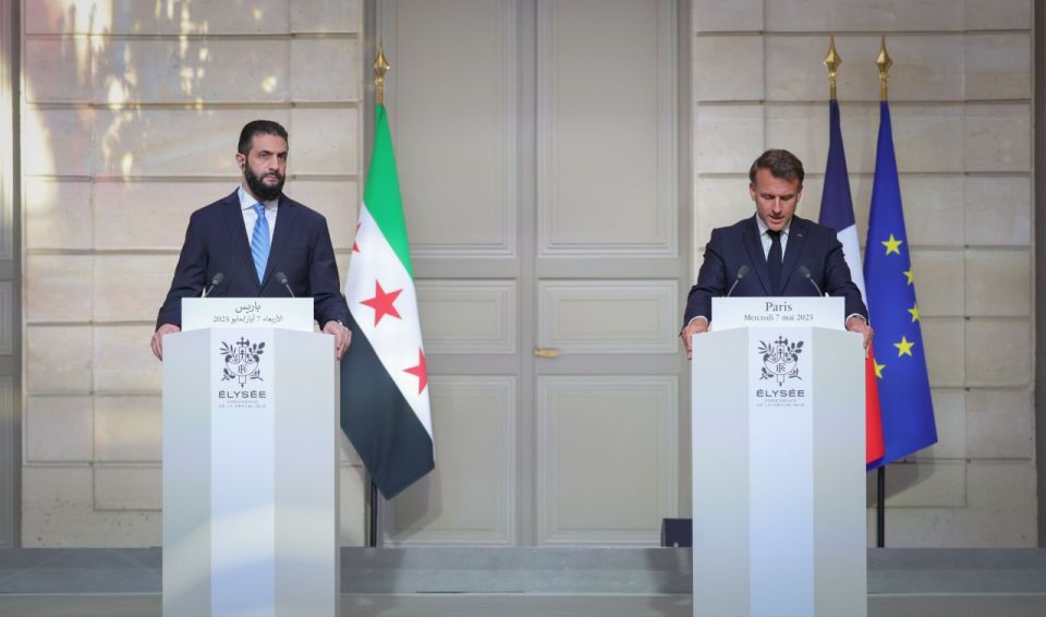 أسئلة الصحفيين وأجوبة الشرع وماكرون (النص الكامل)