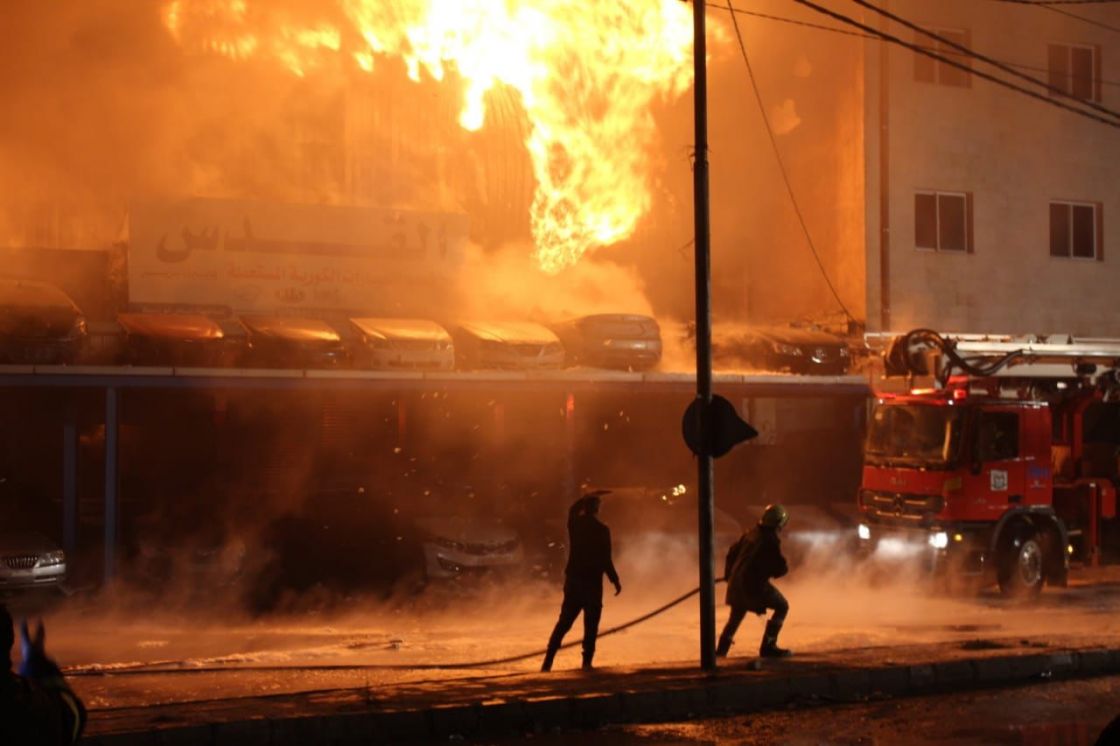 الخسائر الأولية لحريق «سادكوب» في اللاذقية: 100 جرّة غاز وخزّان فرعي