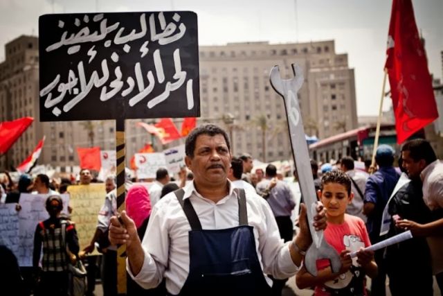 تقرير: 54.69% من احتجاجات مصر.. عمالية