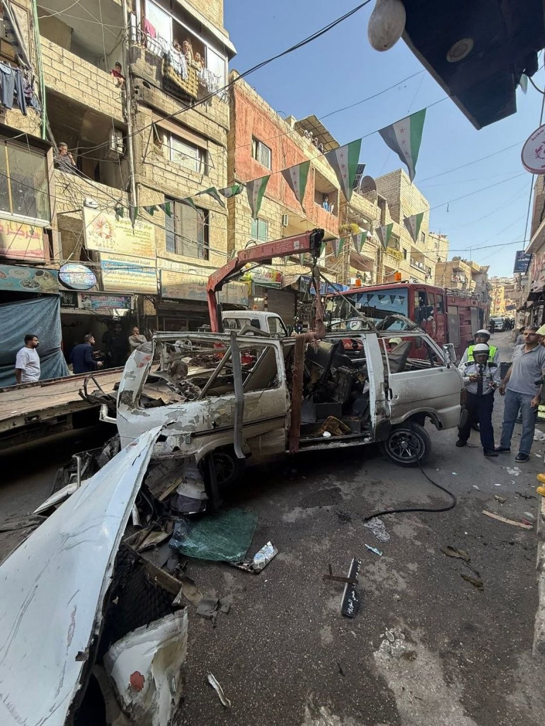 دمشق: انفجار عبوة ناسفة مزروعة بحافلة توقع إصابات خفيفة