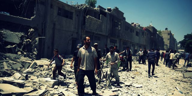 تشهد المدينة عودة المدنيين الذين غادروا المدينة منذ أكثر من خمس سنوات